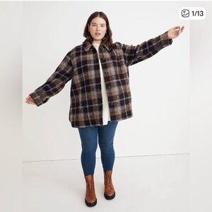 Madewell Belrose Plaid Shirt Jacket